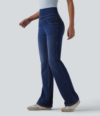 Halara Flex™ High Waisted Casual Slim Flare Jeans with Pockets