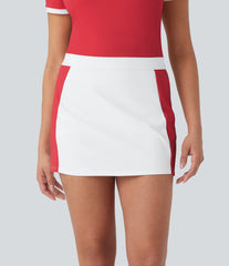 SoftlyZero™ Airy Mid Rise Color Block 2-in-1 InstantCool Bodycon Mini Casual Skirt-UPF50+