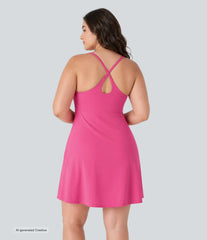 SoftlyZero™ Plush Active Plus Size Dress-Longer Length-Easy Peezy Edition