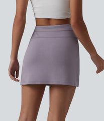 SpacerTek™ High Waisted Tummy Control 2-in-1 Mini Casual Skirt