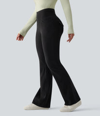 Halara Flex™ High Waisted Tummy Control Flare Casual Jeans with Pockets