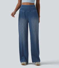 Halara Flex™ High Waisted Tummy Control Casual Baggy Jeans with Pockets
