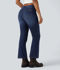 Halara Flex™ Denim Heat Mid Rise Denim Casual Bootcut Jeans with Pockets