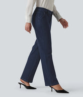 Halara Flex™ High Waisted Straight Leg Work Jeans with Pockets