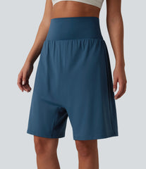 SoftlyZero™ Airy High Waisted 2-in-1 InstantCool Yoga Harem Shorts with Pocket