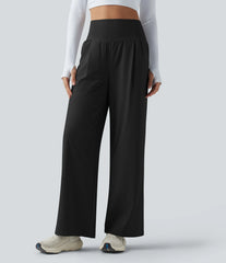 Breezeful™ High Waisted Straight Leg Quick Dry Workout Pants with Pockets
