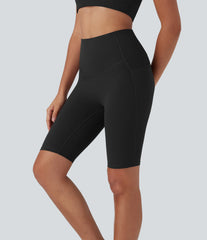 Halara UltraSculpt™ High Waisted Butt Lifting Tummy Control Shaping Training Biker Shorts 9'' with Pockets