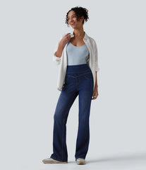 Halara Flex™ High Waisted Casual Slim Flare Jeans with Pockets