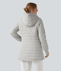 Hooded Zipper Long Sleeve Casual Sherpa Faux Fur hooded Jacket with Pockets