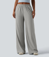 Breezeful™ Mid Rise Quick Dry Casual Straight Leg Pants with Pockets