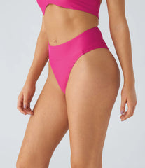 Mid Rise High Cut Bikini Bottom Swimsuit