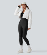 Halara HeatCore V-neck Long Sleeve Thumb Holes Skinny Casual Warming Jumpsuit-Easy Peezy