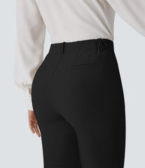 Mid Rise Zipper Pocket Work Bermuda Shorts 9''