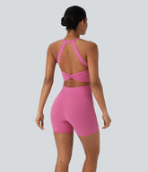 Halara UltraSculpt™ Tummy Control Training Romper with Pockets-Easy Peezy Edition