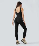 Halara UltraSculpt™ Sleeveless Scoop Back Tummy Control Workout Skinny Jumpsuit