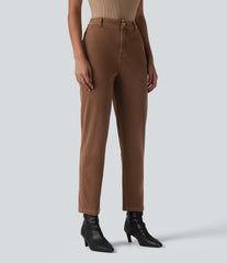 Halara Flex™ High Waisted Tapered Work Jeans with Pockets