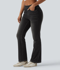 Halara Flex™ Mid Rise Casual Bootcut Jeans with Pockets