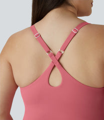 Everyday SoftlyZero™ Plush 2-in-1 Flare Plus Size Activity Dress-Wannabe-Longer Length