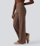 DayStretch High Waisted Tummy Control Wide Leg Baggy Yoga Pants with Pockets