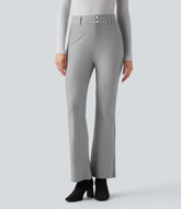 High Waisted Work Bootcut Pants with Pockets