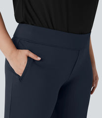Plus Size Halara Flex™ DayStretch High Waisted Work Flare Pants with Side Zip Pockets