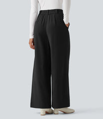 High Waisted Work Baggy Pants with Pockets