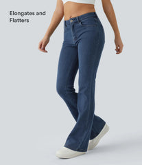 Halara Flex™ Mid Rise Pockets Casual Bootcut Jeans