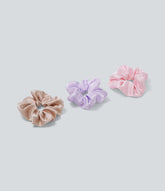 3 Pcs Plain Satin Scrunchies