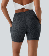 High Waisted Pocket Running Biker Shorts