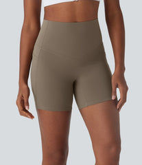 Halara UltraSculpt™ High Waisted Tummy Control Built-in Underwear Anti-Bacterial Shaping Training Biker Shorts 5'' With Pockets