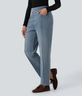 Halara Flex™ High Waisted Straight Leg Casual Jeans with Pockets
