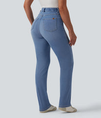 Halara Flex™ High Waisted Tummy Control Casual Jeans with Pockets