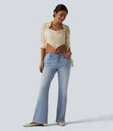 Halara Flex™ Low Rise Straight Leg Casual Jeans with Pockets