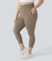 Halara UltraSculpt™ High Waisted Pocket Plus Size Shaping Training Capri Leggings