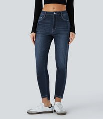 Halara Flex™ Mid Low Rise Zipper Pockets Casual Skinny Jeans