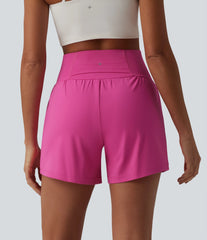 SoftlyZero™ Airy Super High Waisted Tummy Control 2-in-1 InstantCool Yoga Shorts 5'' with Pockets