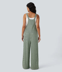 Pockets Casual Overalls