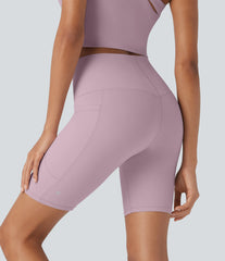 Halara UltraSculpt™ Cool Quick Dry High Waisted Tummy Control Training Biker Shorts 7'' with Pockets-UPF50+