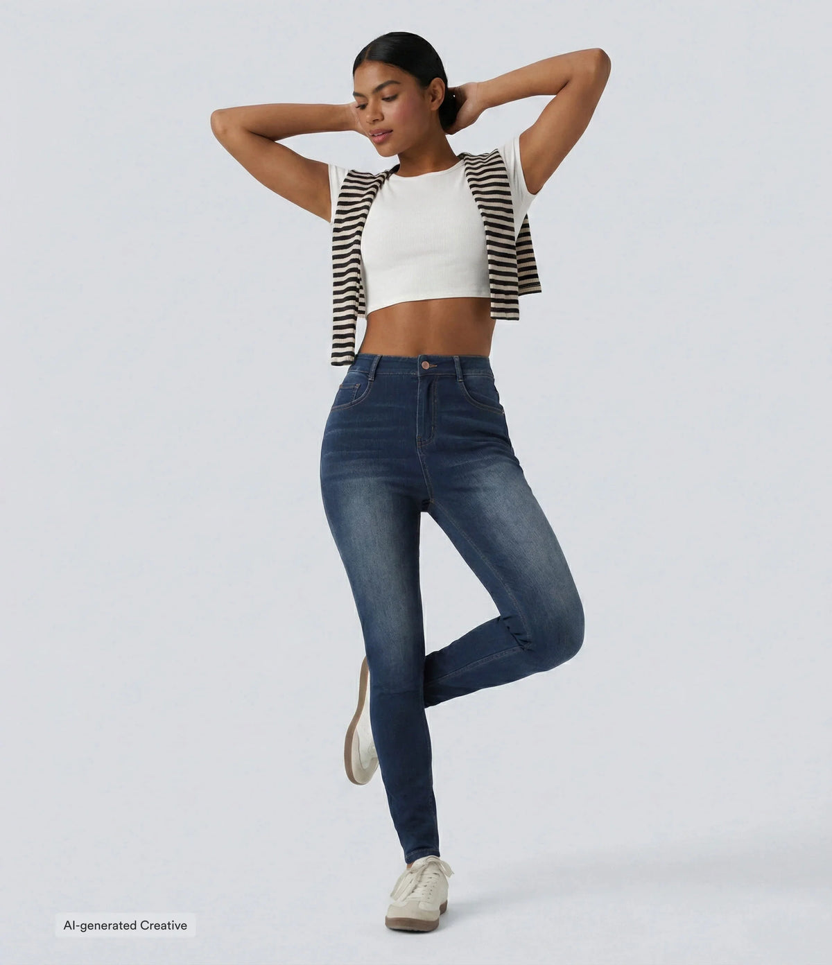 Halara Flex™ High Waisted Casual Skinny Jeans with Pockets