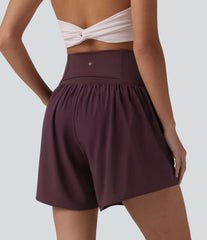 High Waisted 2-in-1 Running Shorts 5'' with Pockets