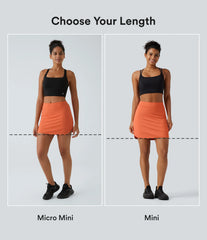 SoftlyZero™ Airy HIgh Waisted 2-in-1 InstantCool Mini Golf Skirt with Pockets