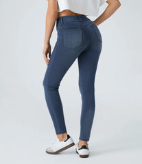Halara Flex™ High Waisted Zipper Pockets Casual Skinny Jeans