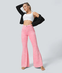 Halara Flex™ High Waisted Pocket Washed Colorful Casual Jeans