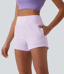 Breezeful™ High Waisted Quick Dry Workout Shorts 3'' with Pockets