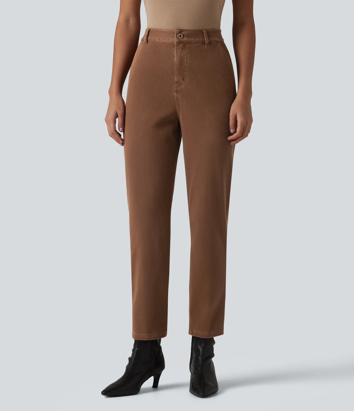 Halara Flex™ High Waisted Tapered Work Jeans with Pockets