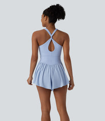 Breezeful™ Corset Tummy Control 2-in-1 Pocket Flowy Quick Dry Tennis Jumpsuit