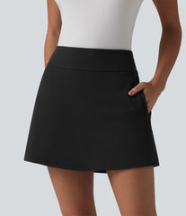 DayStretch High Waisted 2-in-1 Mini Golf Skirt with Pockets-Golf Tee