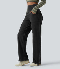 Halara Flex™ High Waisted Tummy Control Straight Leg Casual Jeans with Pockets