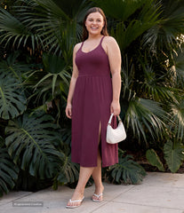 Everyday Plus Size Midi Chill Dress-La Land