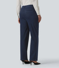 Halara Flex™ High Waisted Straight Leg Work Jeans with Pockets